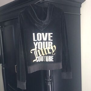 Juicy Couture Black Zip-Up Hoodie